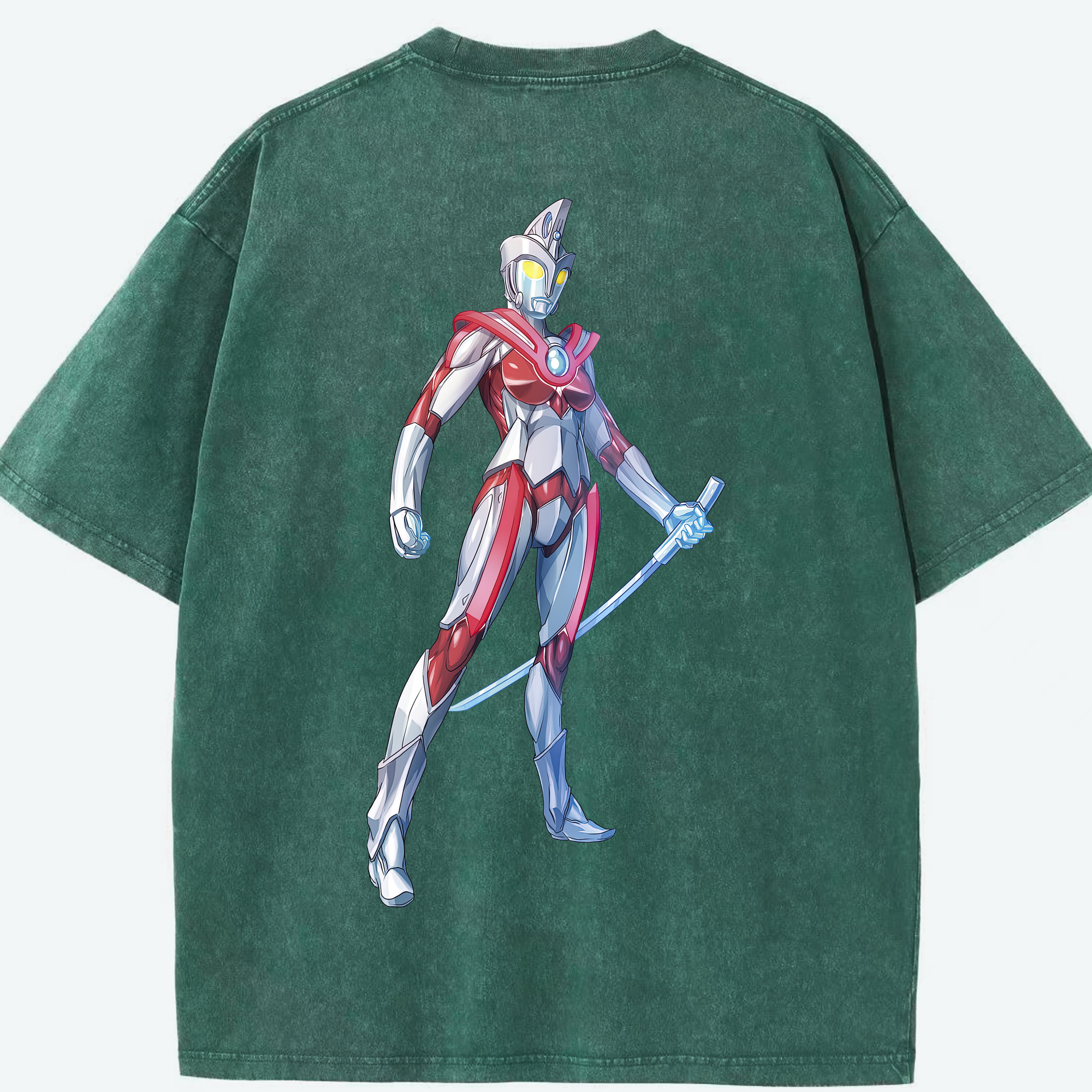 （画像用） ウルトラマン Ultraman 綿100% ヴィンテージ風 半袖Tシャツ（背面プリント）